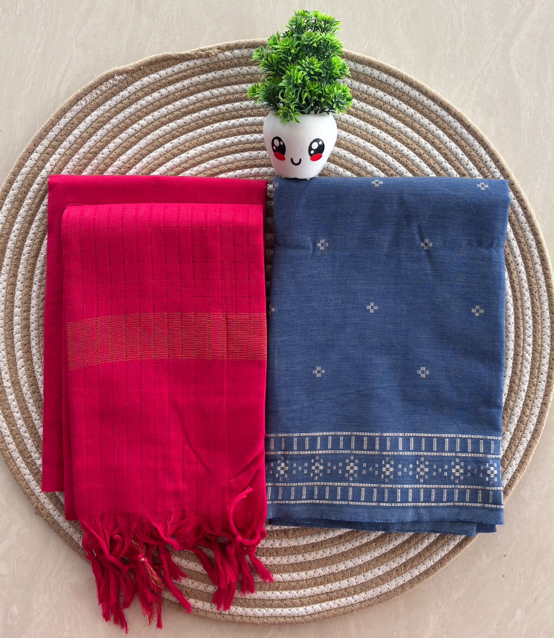 PURE COTTON SALWAR SETS - DENIM BLUE
