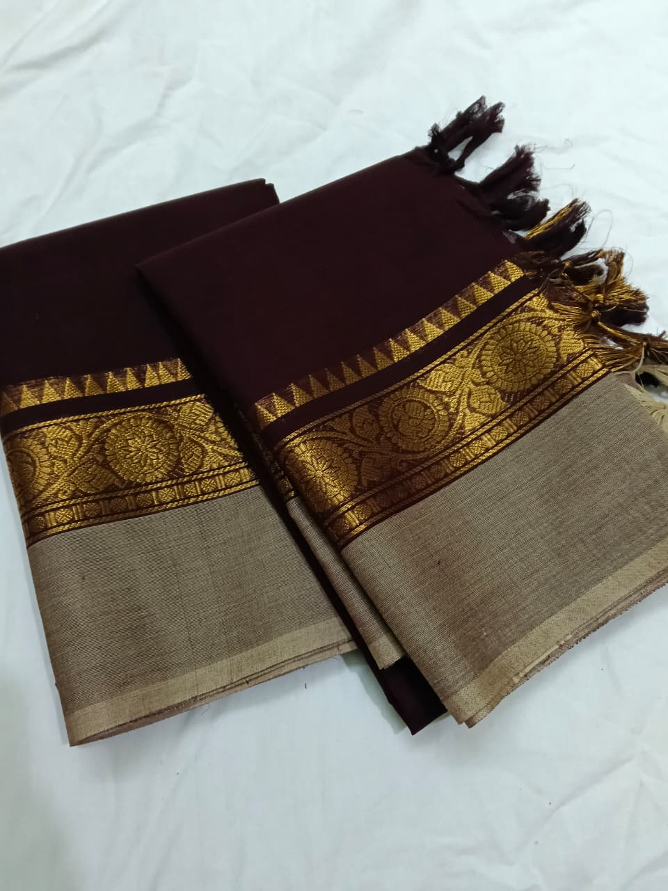 PURE KANCHI COTTON SET - COFFEE BROWN 02