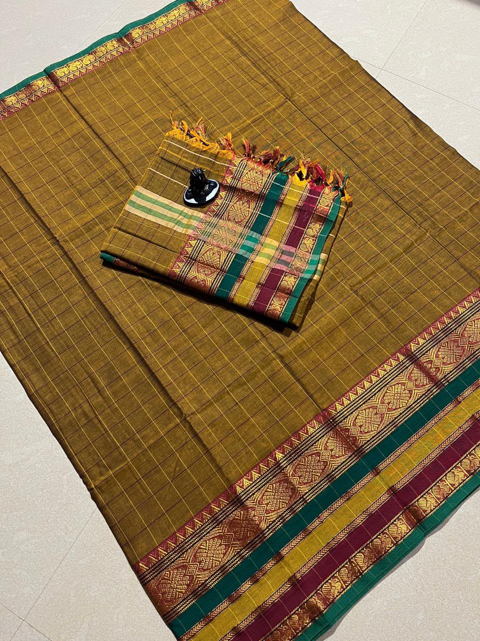 NARAYANAPET 2Pc (ANARKALI )SET- FLAXEN COLOR